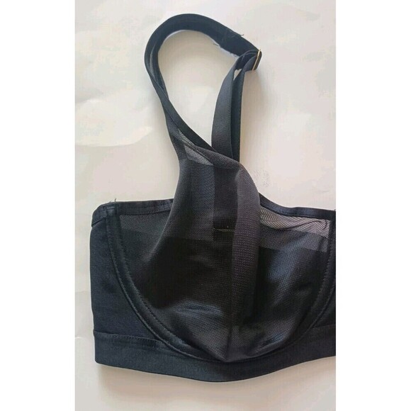 SOMA  Unbelievable Lift Unlined Balconette Bra Size 34DD Black Mesh Underwired - Picture 7 of 9
